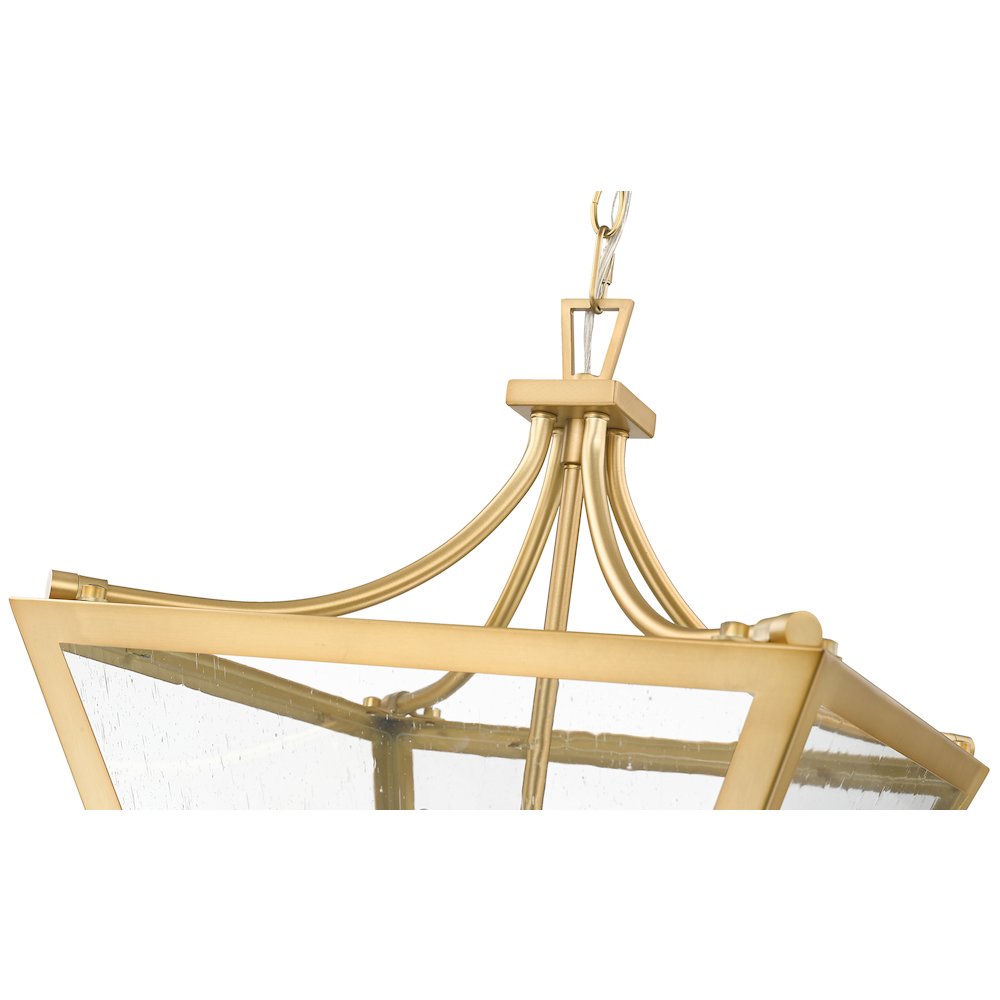 Z-Lite 3 Light Chandelier, Rubbed Brass. Picture 4