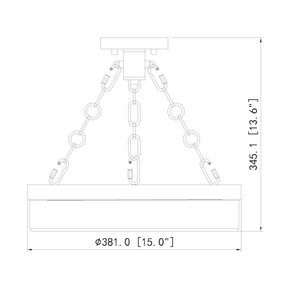 Z-Lite 1 Light Semi Flush Mount. Picture 8