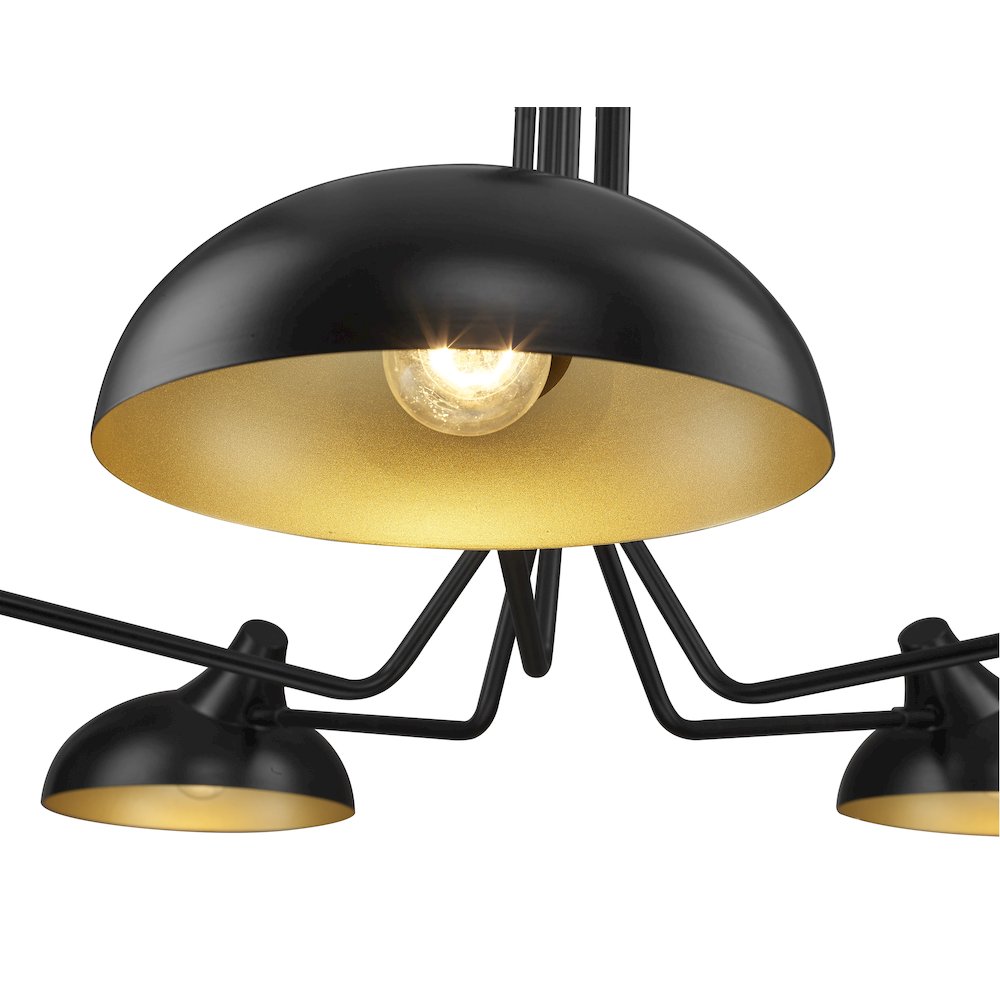 Z-Lite 5 Light Semi Flush Mount. Picture 4