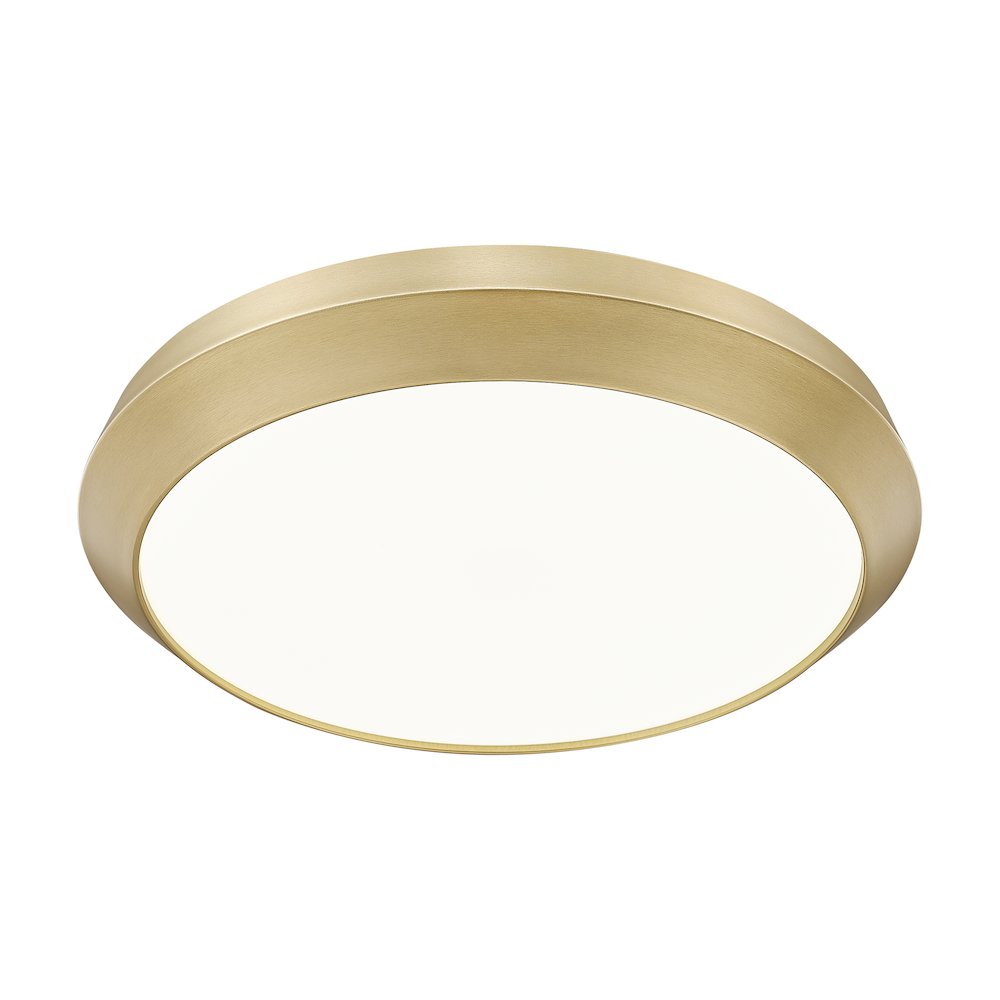 Z-Lite 1 Light Flush Mount, Modern Gold. Picture 3