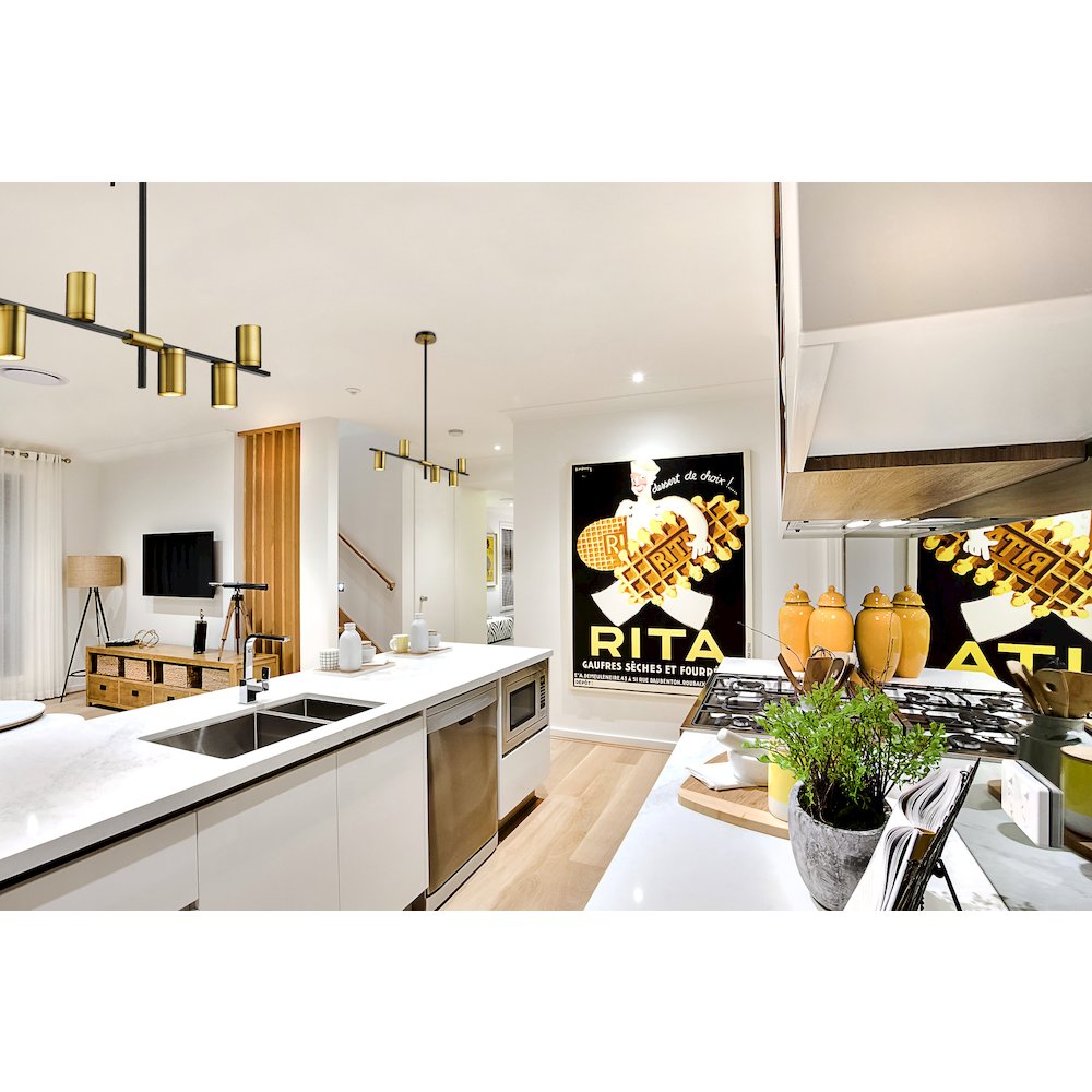 Z-Lite 5 Light Linear Chandelier. Picture 7