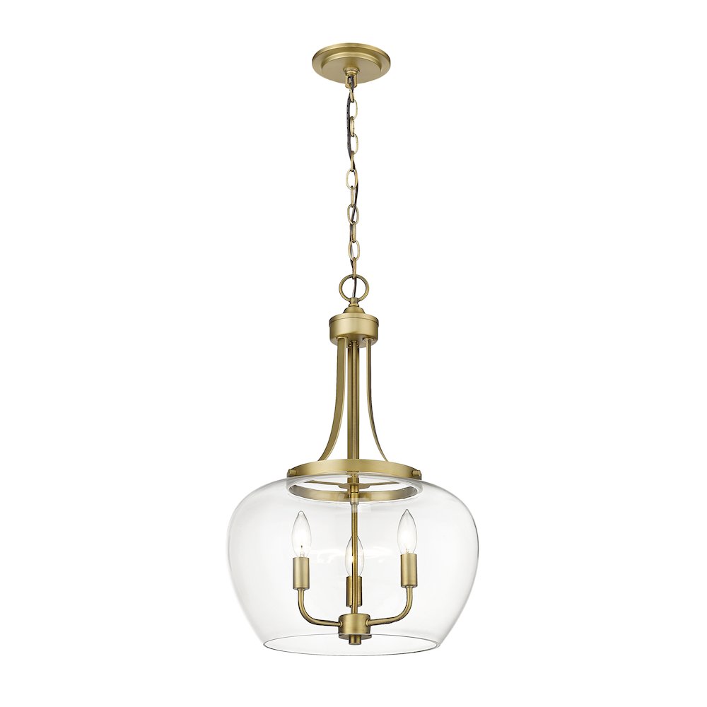 Z-Lite 3 Light Pendant. Picture 1