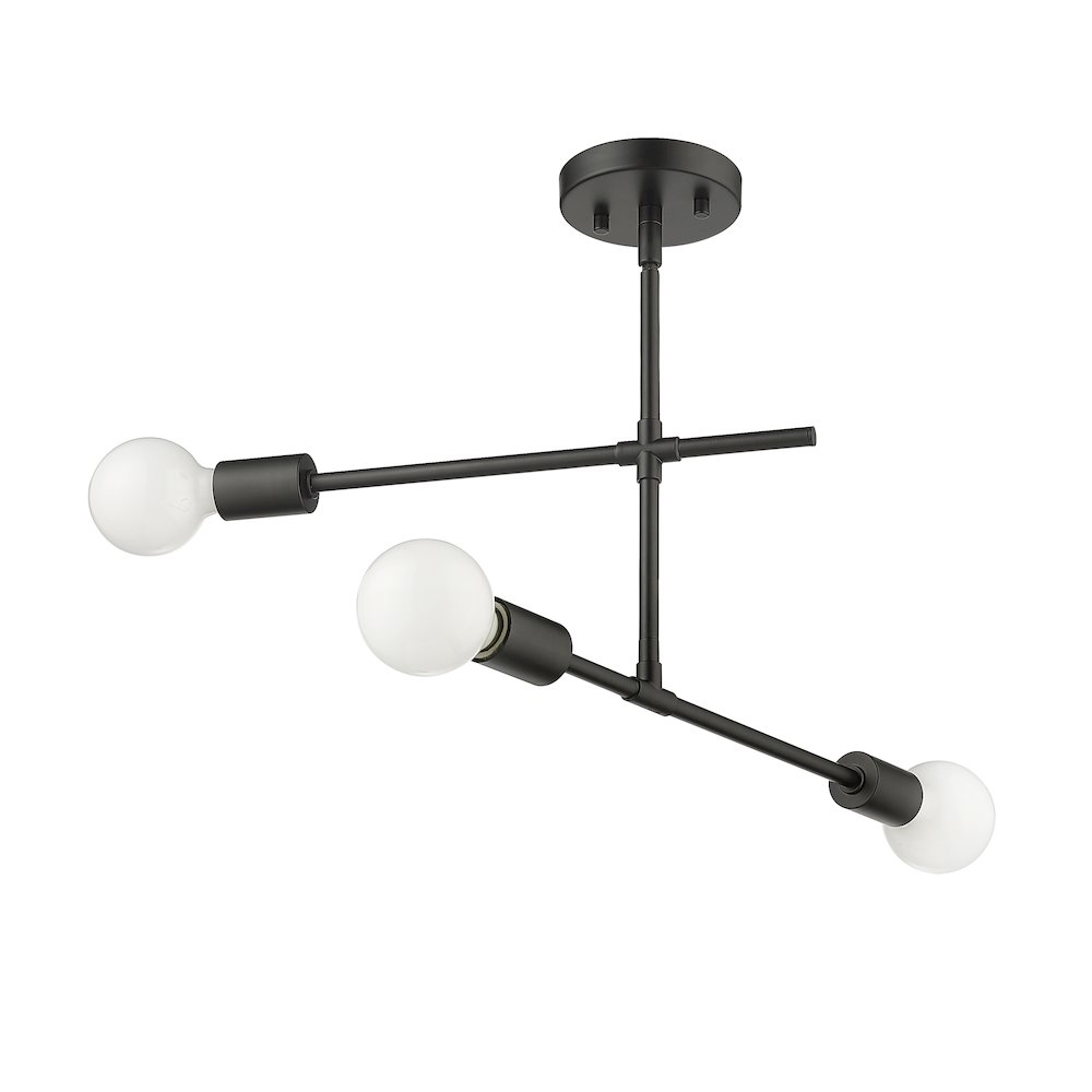 Z-Lite 3 Light Semi Flush Mount. Picture 5