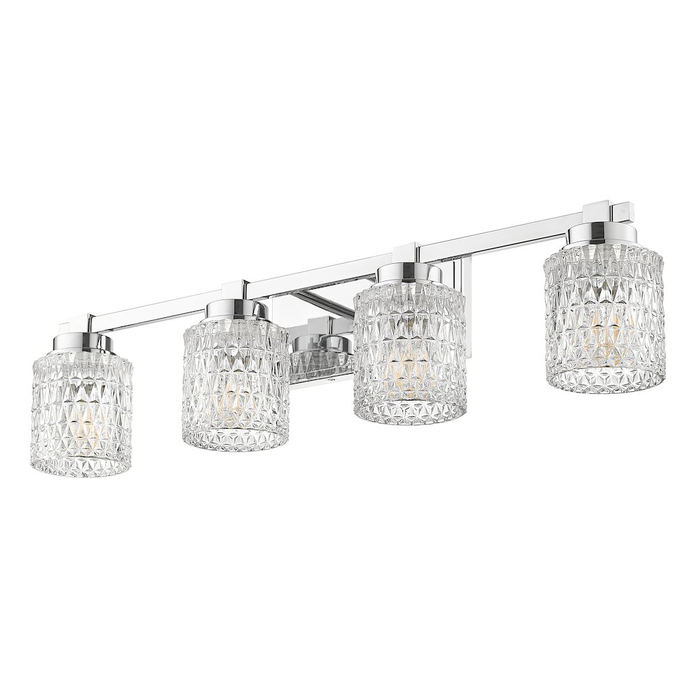 Z-Lite 4 Light Vanity, Chrome. Picture 7