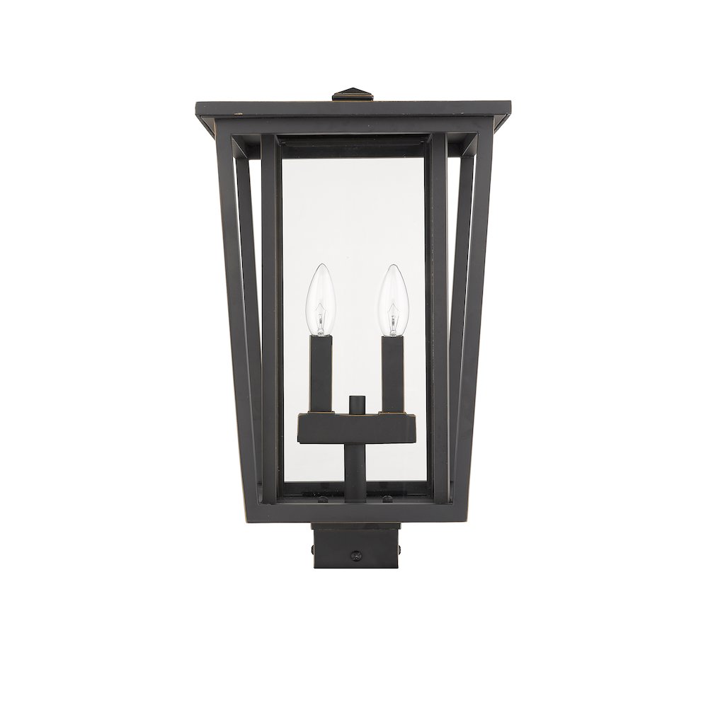 Z-Lite 2 Light Outdoor Post Mount Fixture. Picture 5