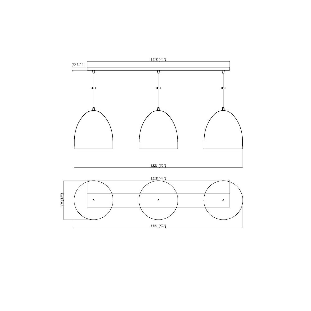 Z-Lite 3 Light Pendant, Satin White Frame Finish. Picture 2