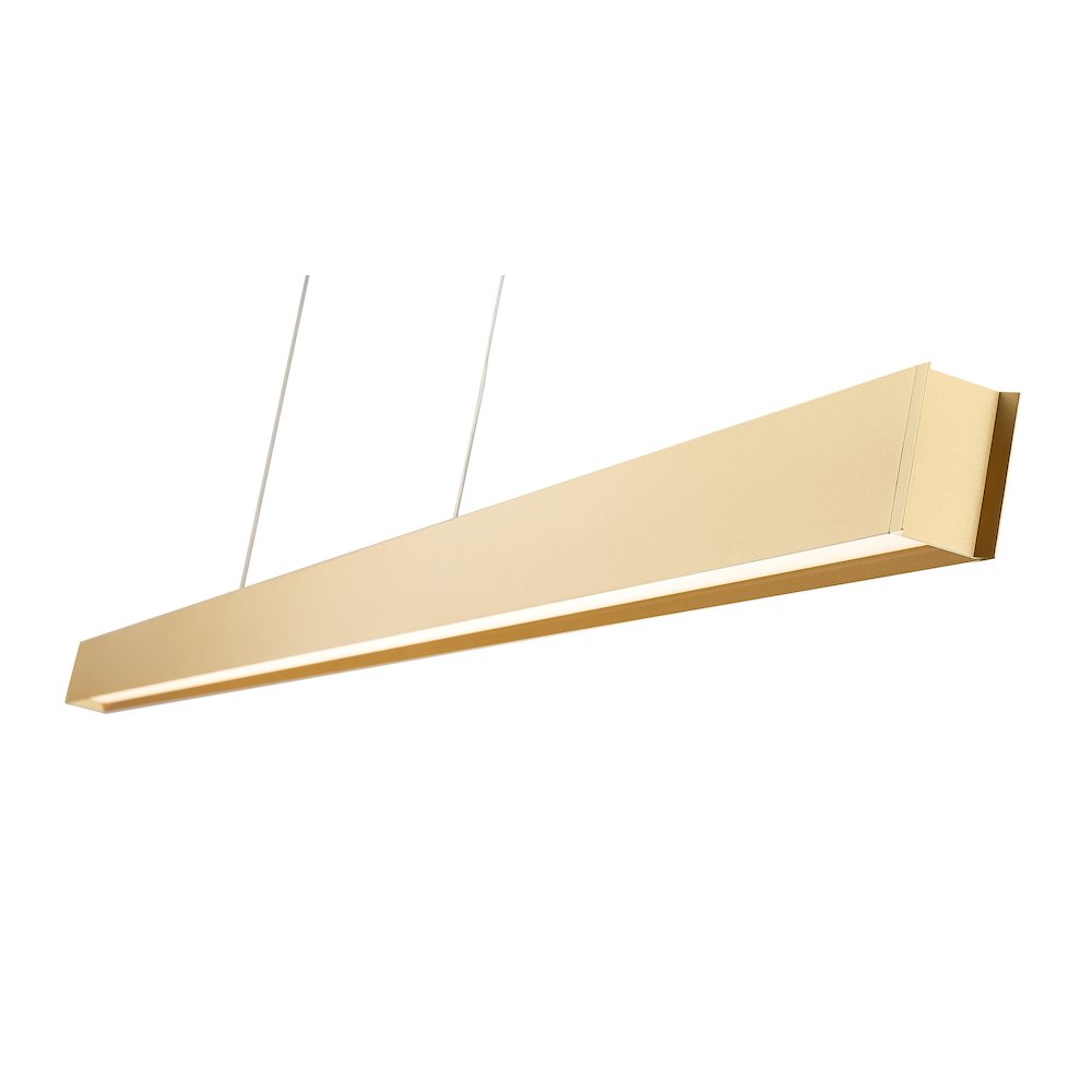 Z-Lite 1 Light Linear Chandelier, Gold. Picture 4