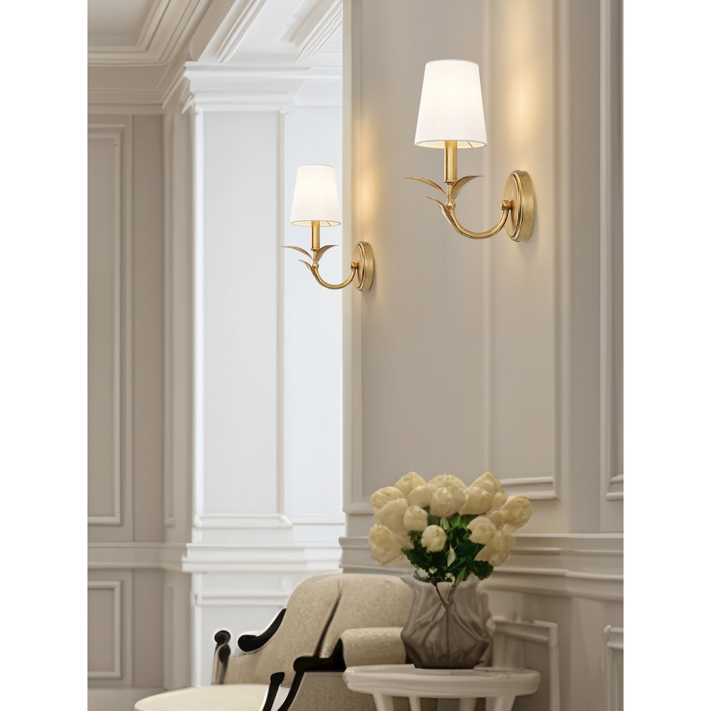 Z-Lite 1 Light Wall Sconce, Gold Leaf. Picture 5