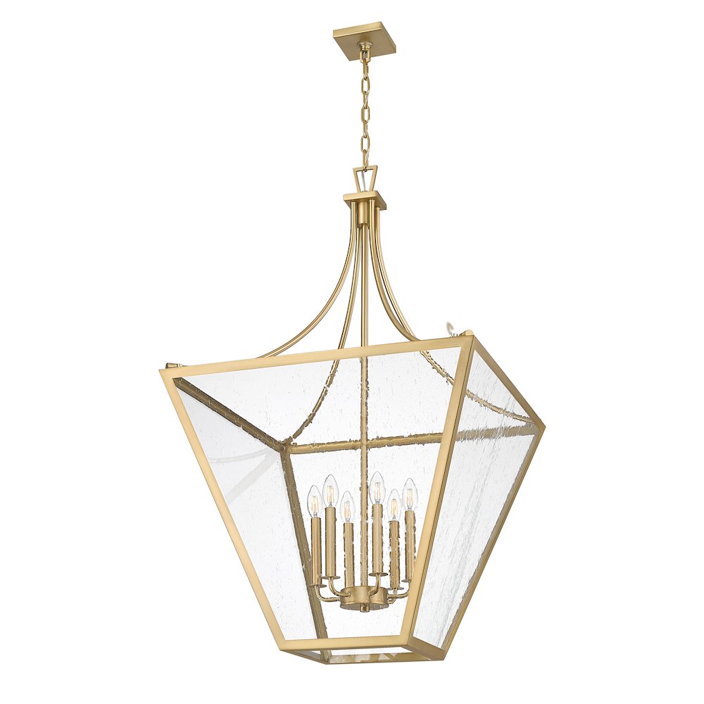 Z-Lite 6 Light Chandelier, Rubbed Brass. Picture 7