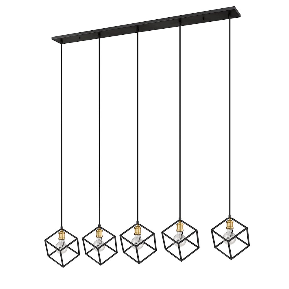 Z-Lite 5 Light Linear Chandelier. Picture 5