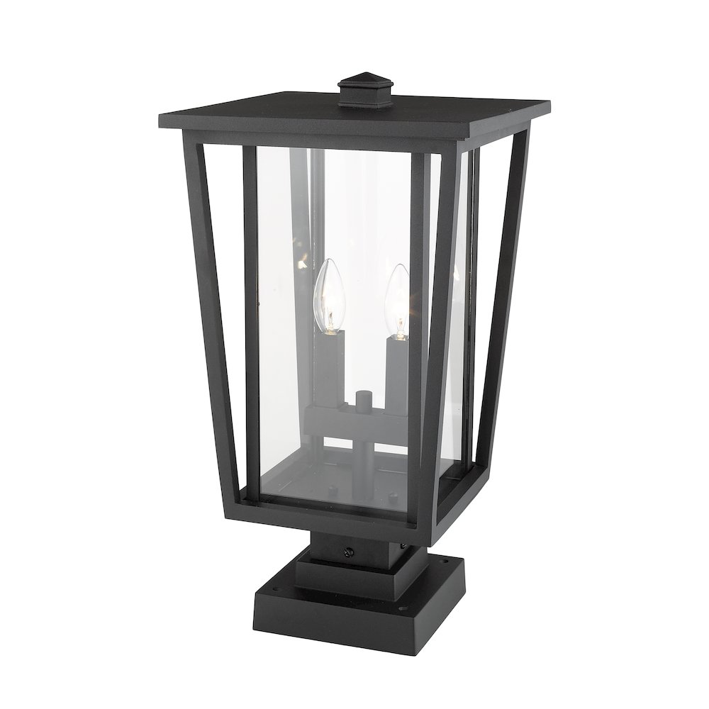 Z-Lite 2 Light Outdoor Pier Mounted Fixture. Picture 3