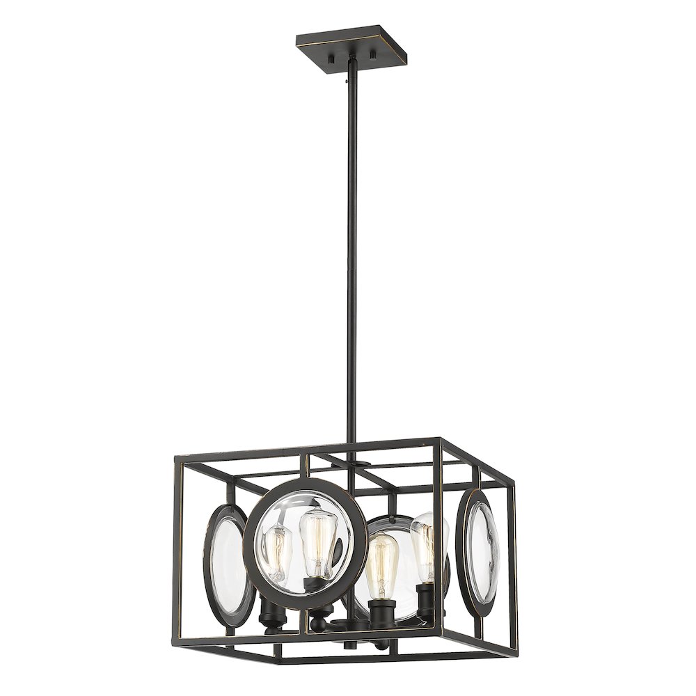 Z-Lite 4 Light Pendant. Picture 1