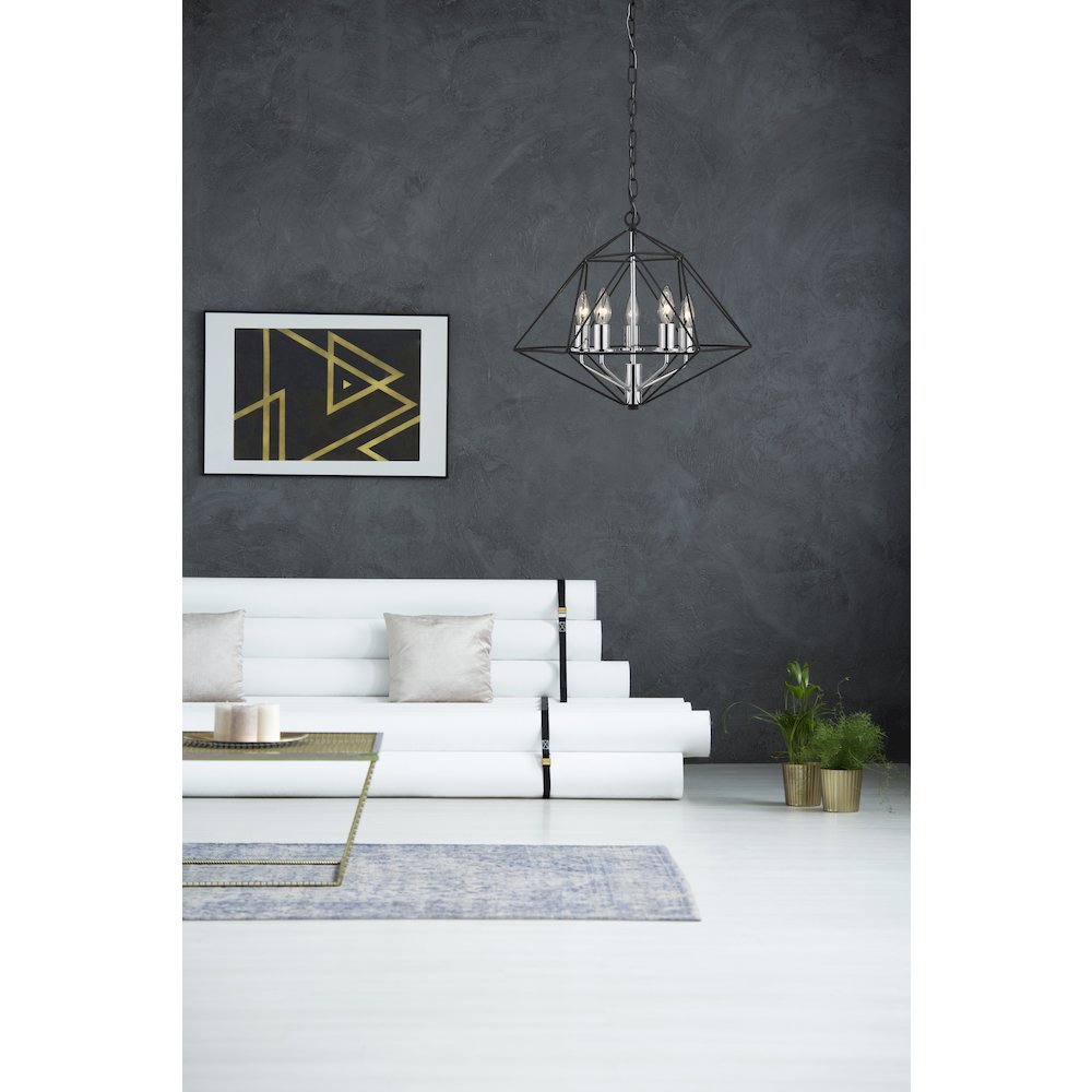 Z-Lite 5 Light Chandelier. Picture 6
