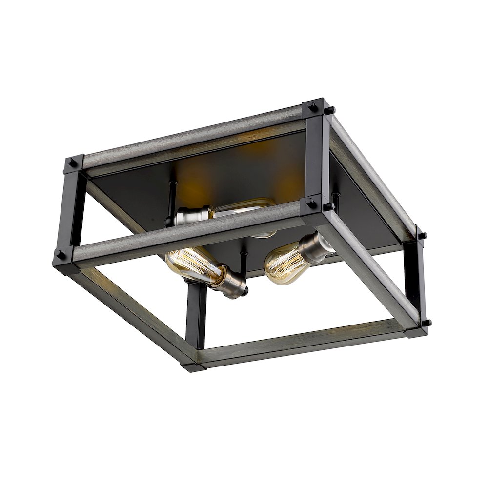 Z-Lite 3 Light Flush Mount. Picture 2