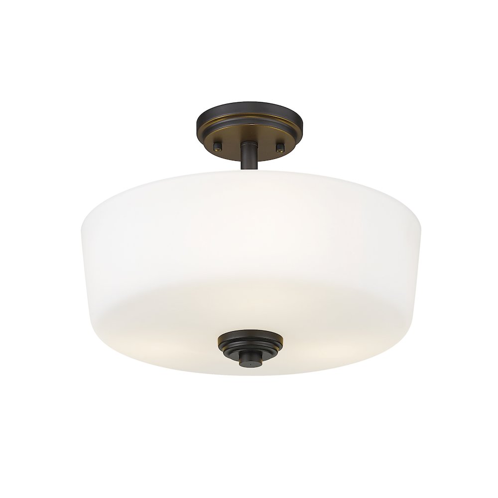 Z-Lite 3 Light Semi Flush Mount. Picture 3