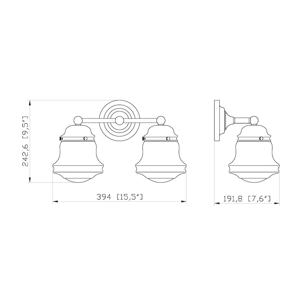 Z-Lite 2 Light Vanity. Picture 8