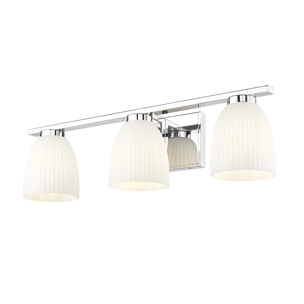 Z-Lite Naya 3 Light Vanity in Chrome color, Steel frame. Picture 3