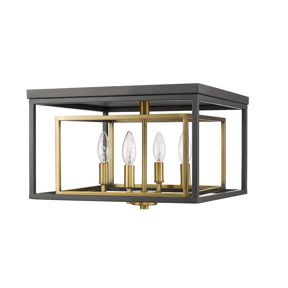 Z-Lite 4 Light Flush Mount. Picture 5
