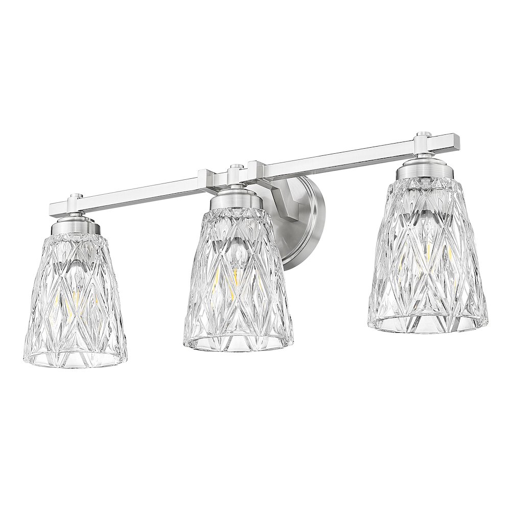 Z-Lite 3 Light Vanity, Brushed Nickel. Picture 7