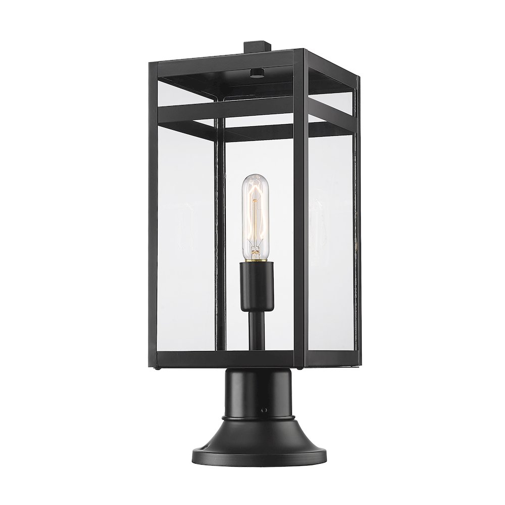 Z-Lite 1 Light Outdoor Pier Mounted Fixture. Picture 1