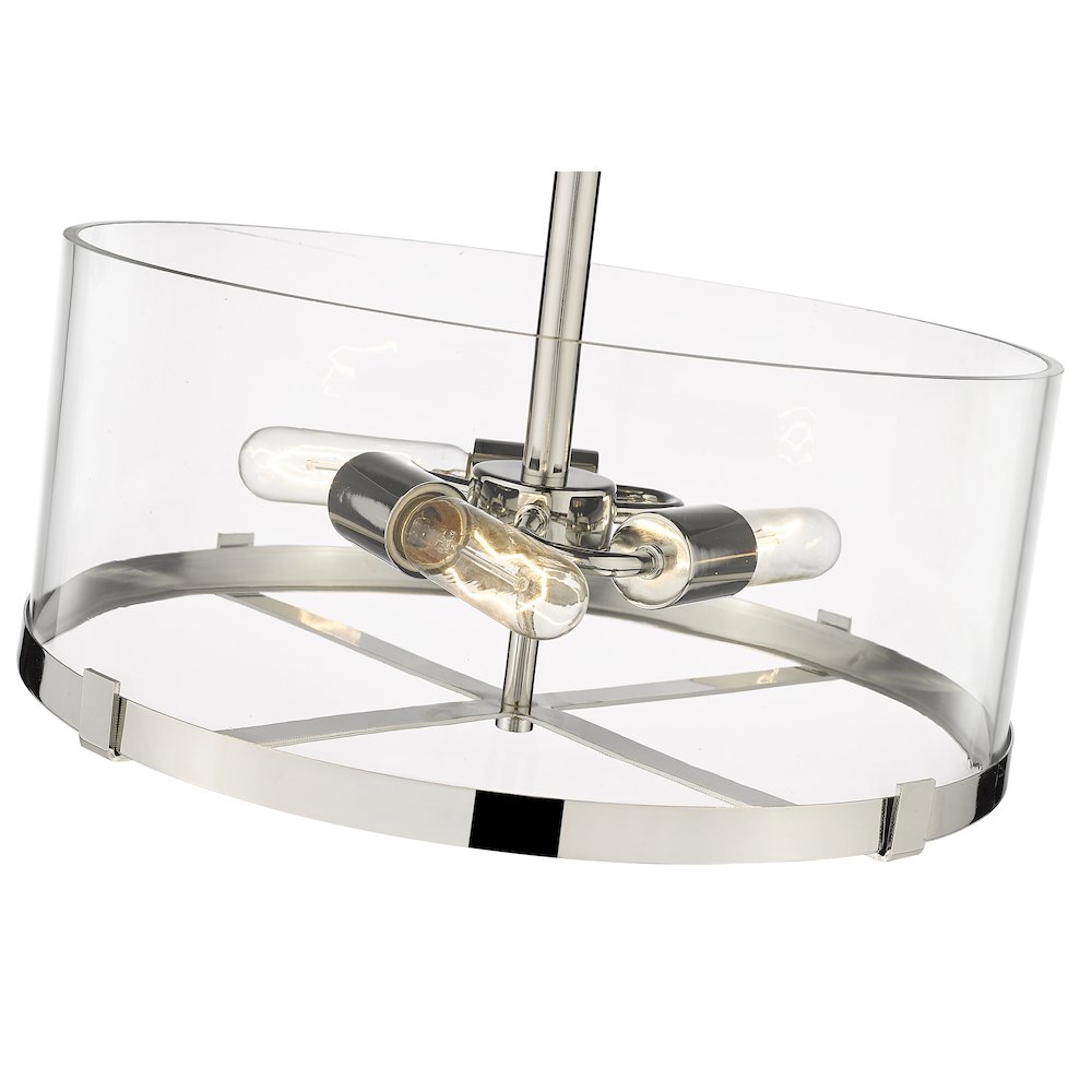 Z-Lite 3 Light Semi Flush Mount. Picture 4
