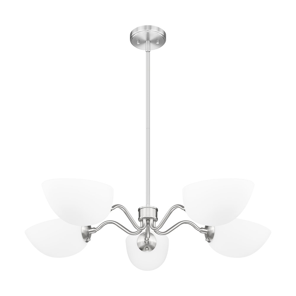 Z-Lite 5 Light Chandelier, Brushed Nickel. Picture 7