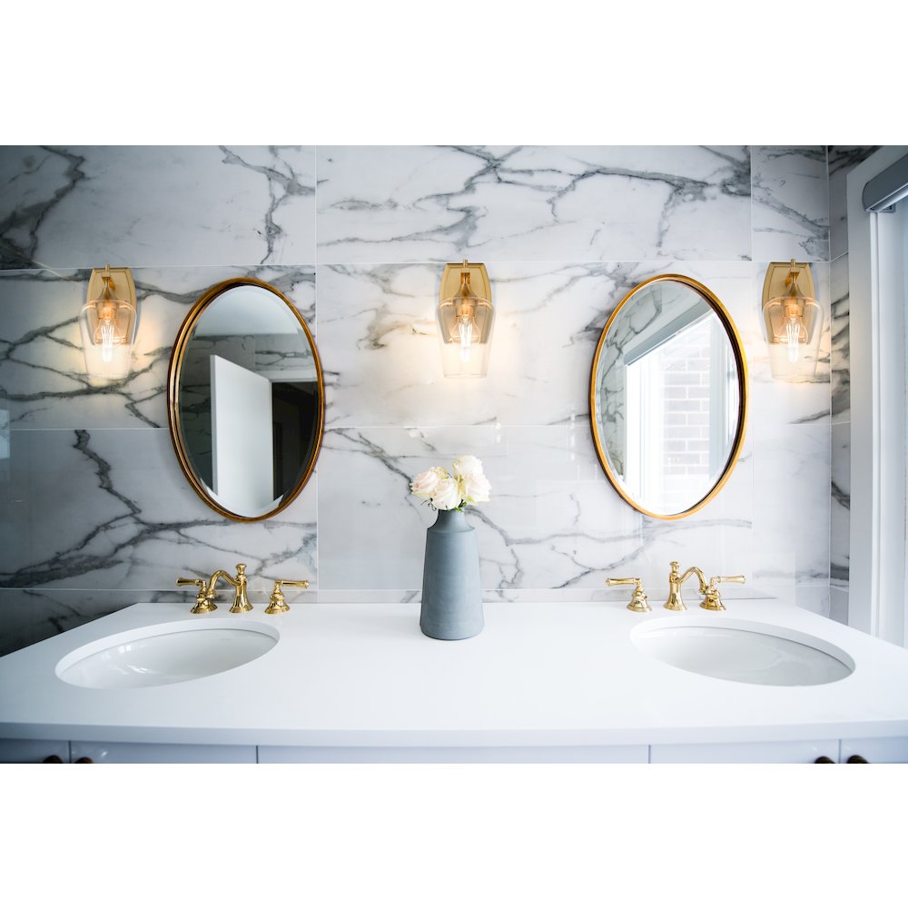 Z-Lite 1 Light Wall Sconce, Burnished Brass. Picture 5