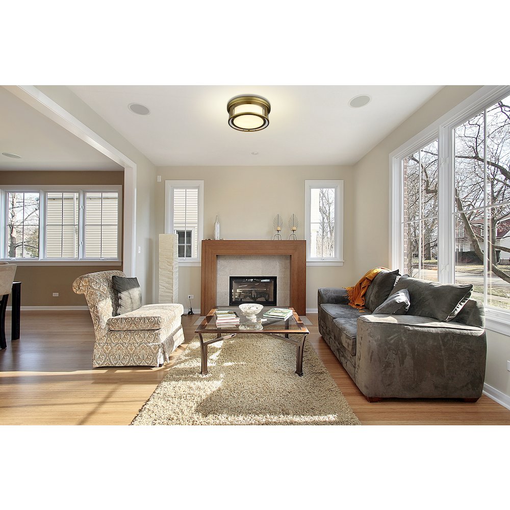 Z-Lite 3 Light Flush Mount. Picture 6