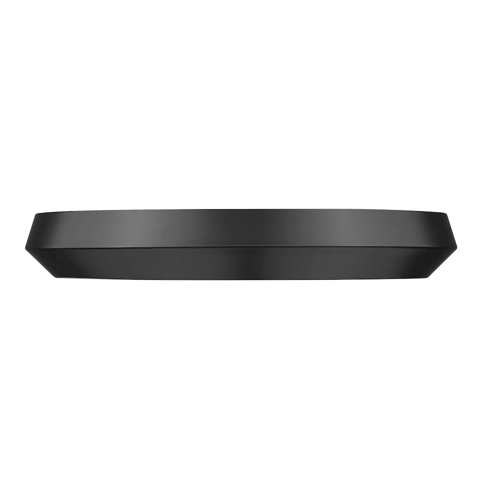 Z-Lite 1 Light Flush Mount, Matte Black. Picture 2