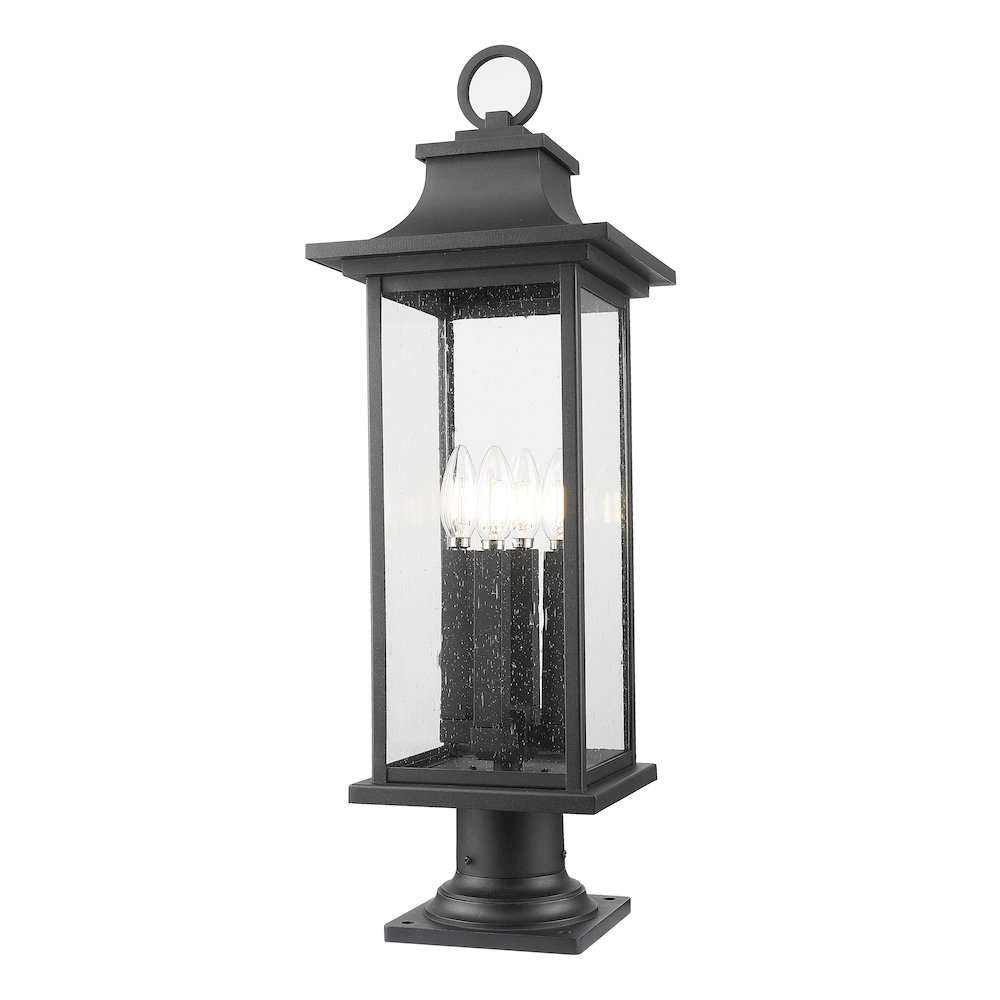 Z-Lite 4 Light Outdoor Pier Mounted Fixture. Picture 1