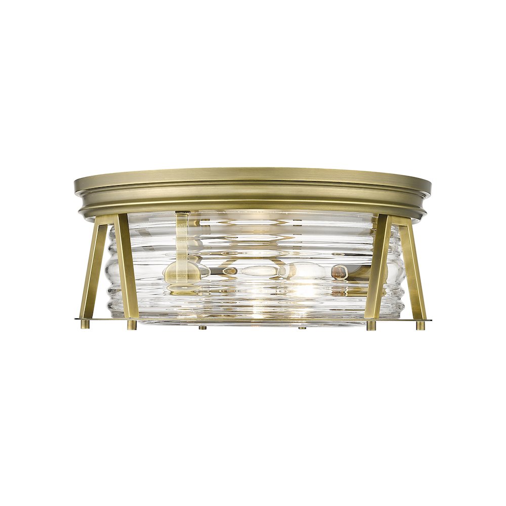 Z-Lite 3 Light Flush Mount. Picture 2