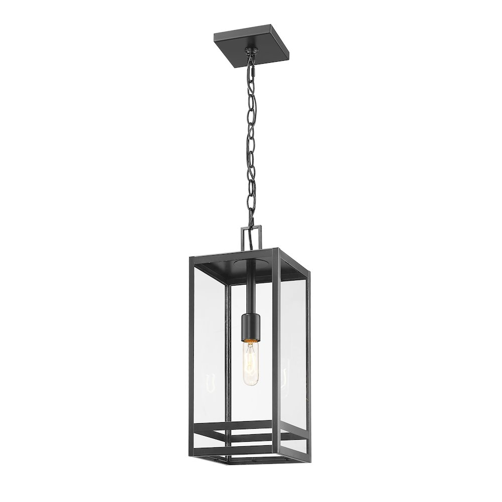 Z-Lite 1 Light Outdoor Chain Mount Ceiling Fixture. Picture 3