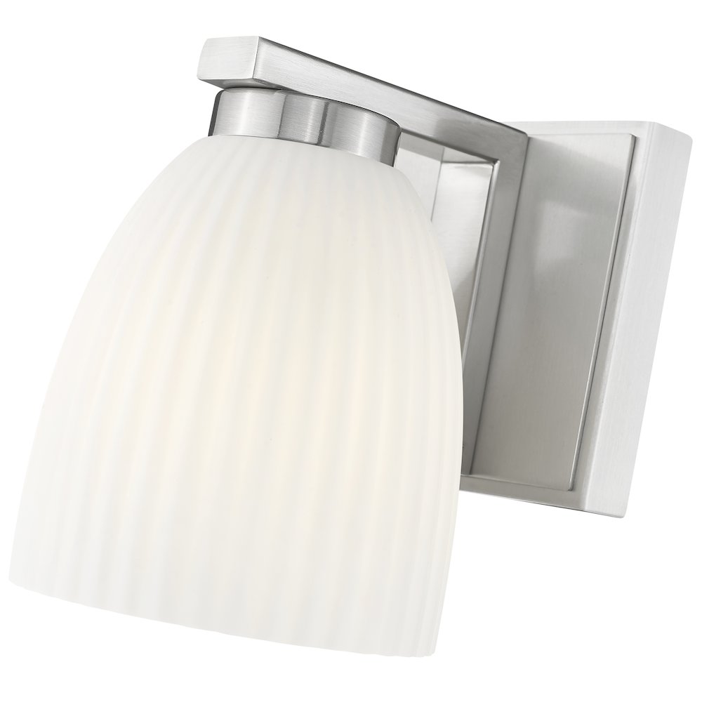 Z-Lite Naya 1 Light Wall Sconce in Brushed Nickel color, Steel frame. Picture 4