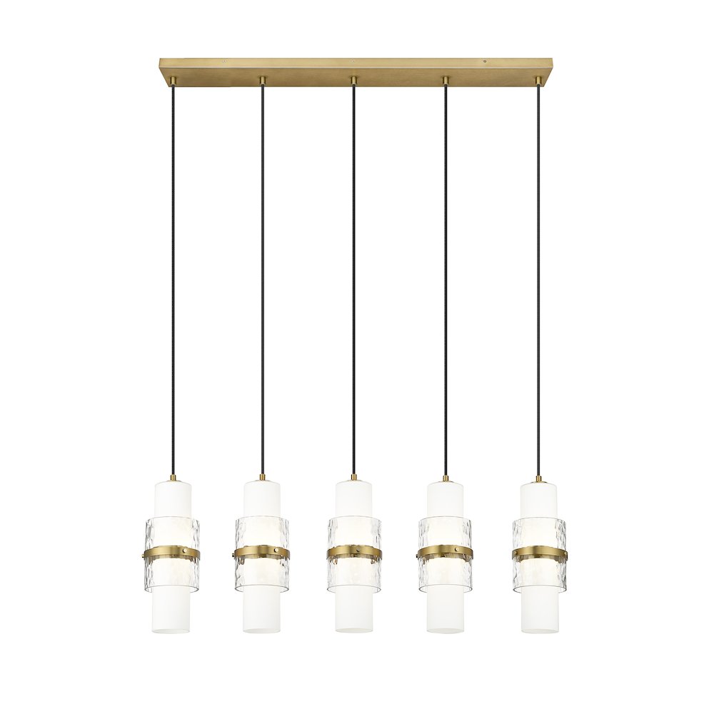 Z-Lite 5 Light Linear Chandelier. Picture 2