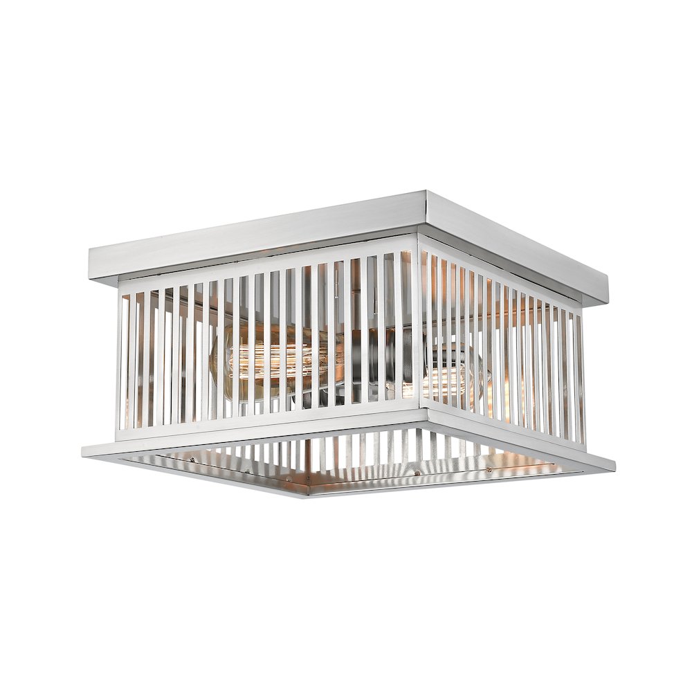 Z-Lite 2 Light Flush Mount. Picture 1