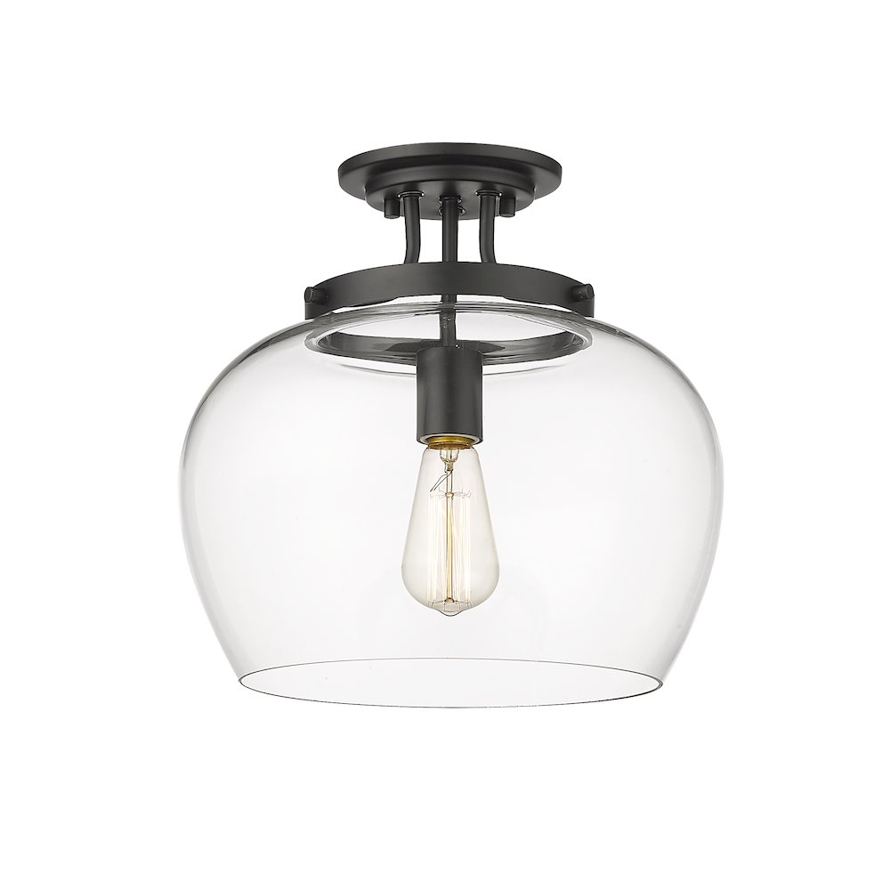 Z-Lite 1 Light Semi Flush Mount. Picture 1