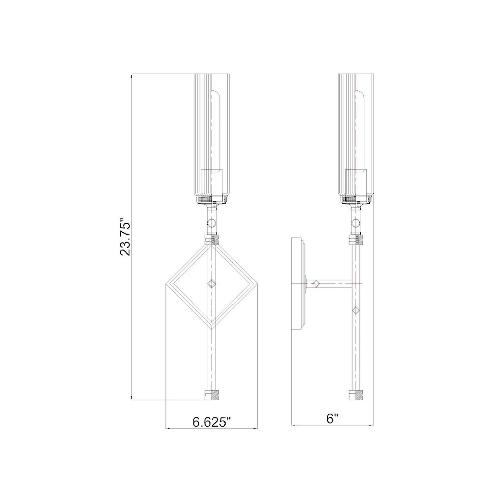 Z-Lite 1 Light Wall Sconce, Brushed Nickel. Picture 8