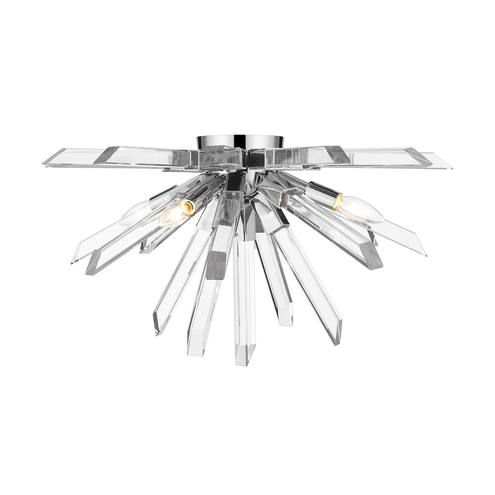 Z-Lite 4 Light Flush Mount. Picture 1