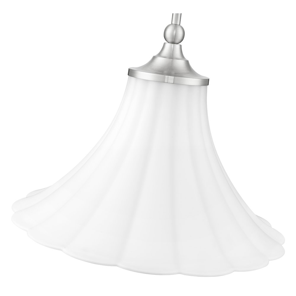Z-Lite 1 Light Pendant, Brushed Nickel. Picture 4