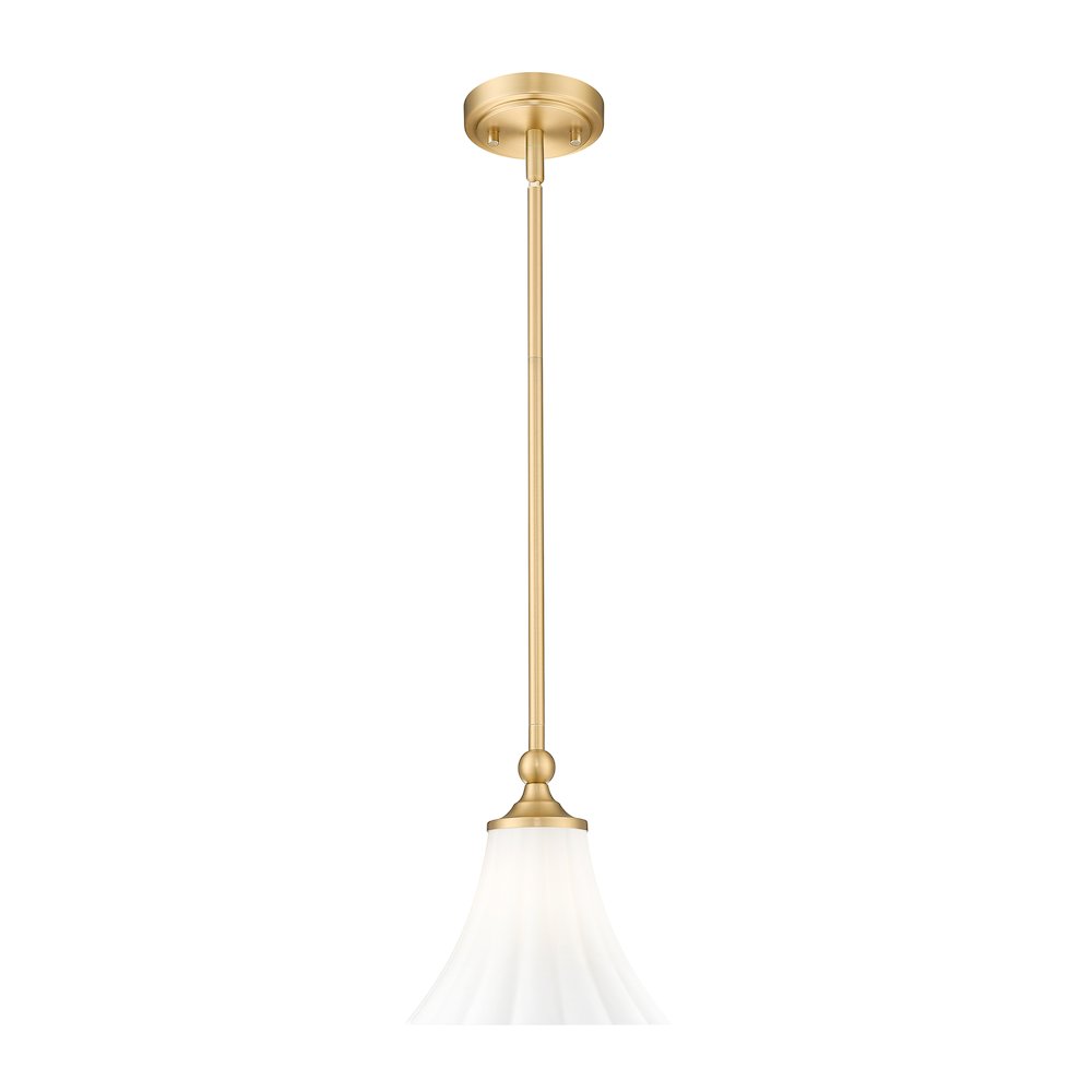 Z-Lite 1 Light Pendant, Modern Gold. Picture 1