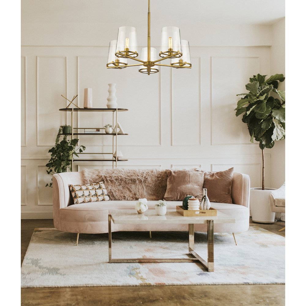 Z-Lite 5 Light Chandelier. Picture 6