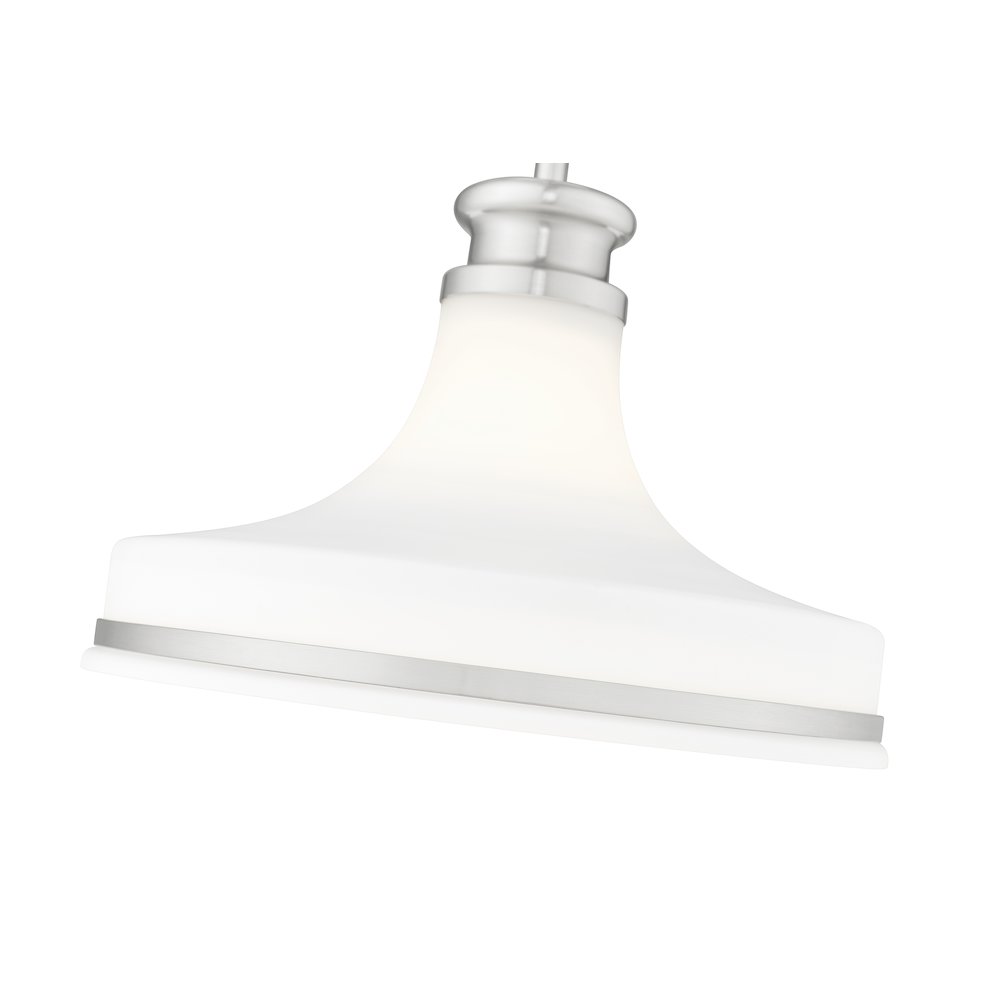 Z-Lite 1 Light Pendant, Brushed Nickel. Picture 4