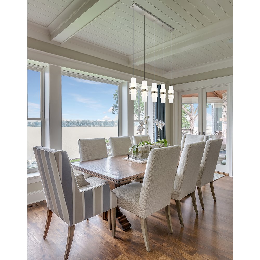 Z-Lite 5 Light Linear Chandelier. Picture 7