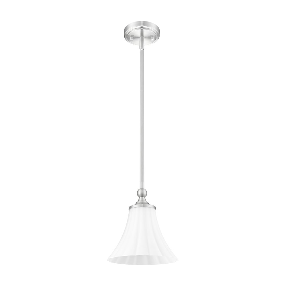 Z-Lite 1 Light Pendant, Brushed Nickel. Picture 7