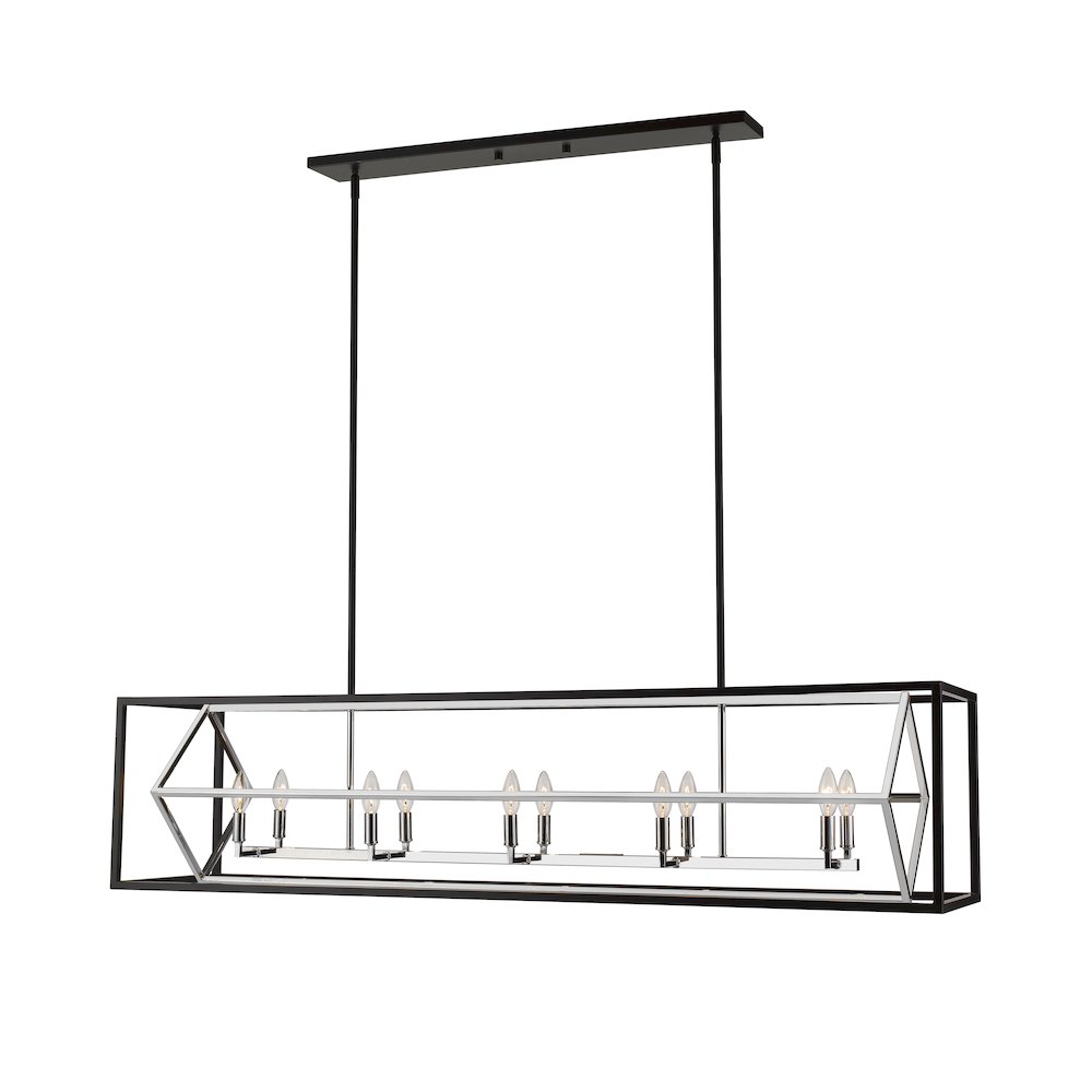 Z-Lite 10 Light Linear Chandelier. Picture 4