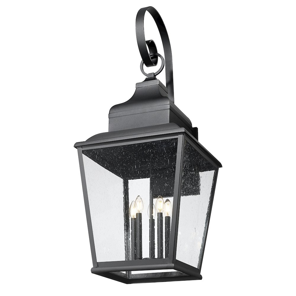 Z-Lite 5 Light Outdoor Wall Light, Sand Black. Picture 3
