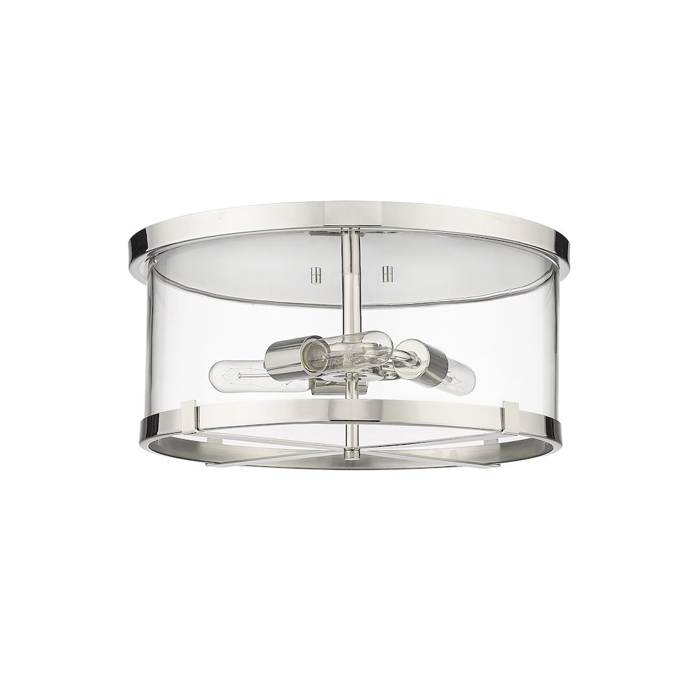 Z-Lite 3 Light Flush Mount. Picture 5