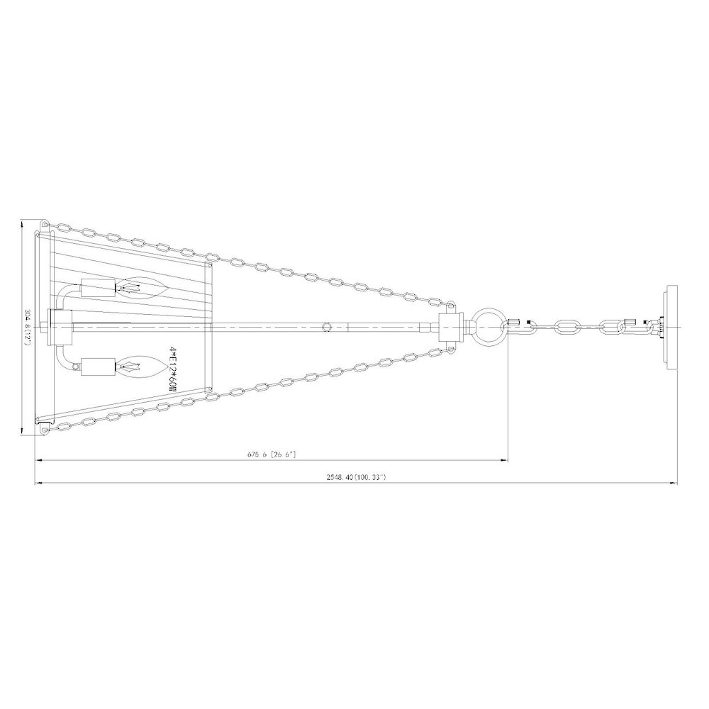 Z-Lite 4 Light Pendant. Picture 8