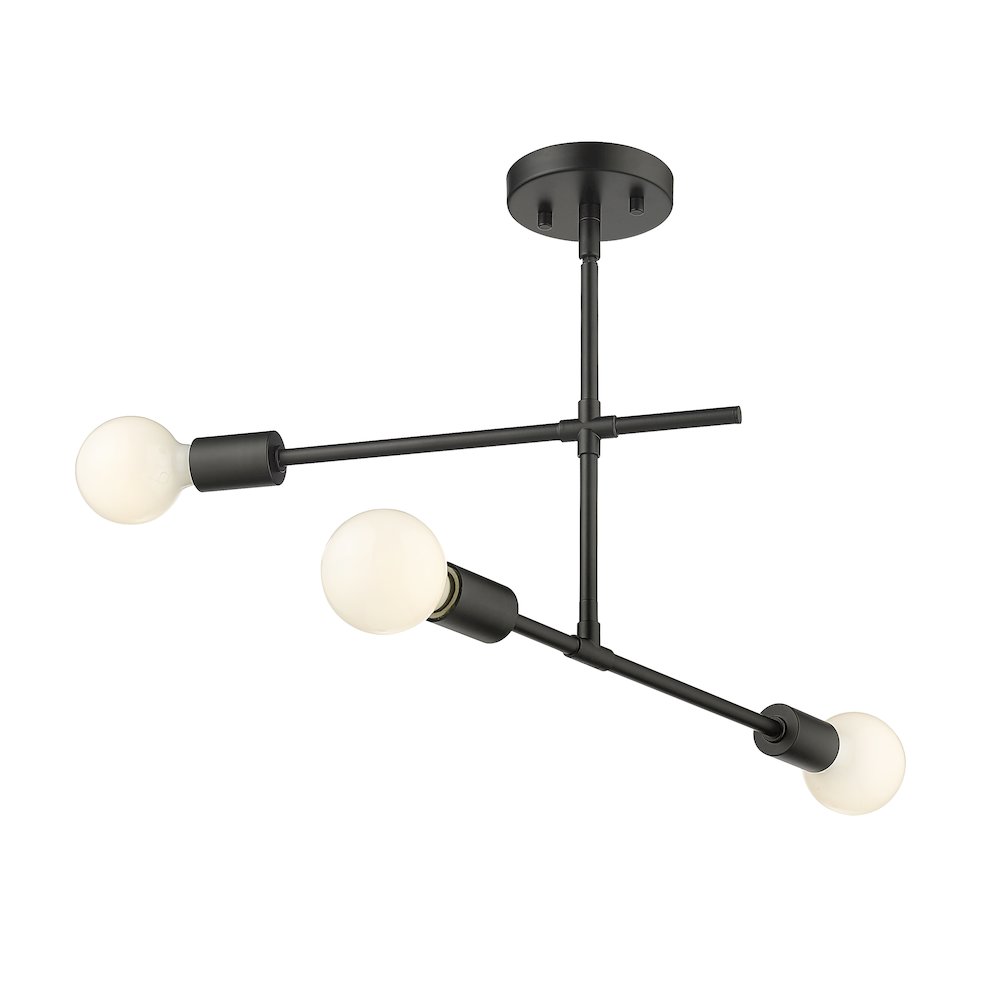 Z-Lite 3 Light Semi Flush Mount. Picture 2