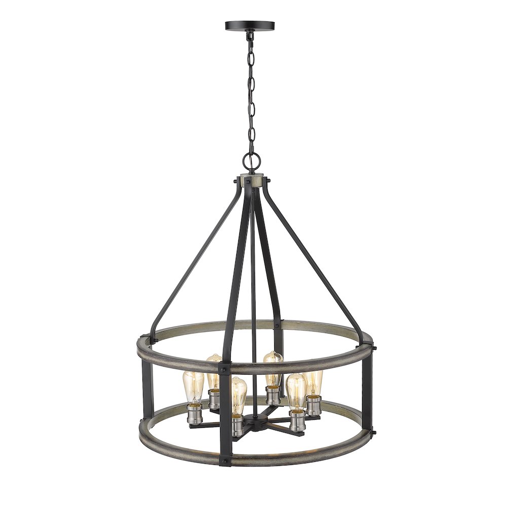 Z-Lite 6 Light Chandelier. Picture 4
